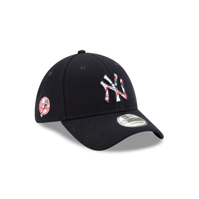 Blue New York Yankees Hat - New Era MLB 2021 Spring Training 39THIRTY Stretch Fit Caps USA2058964